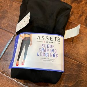 Assets Spanx  suede shaping Leggings sz small